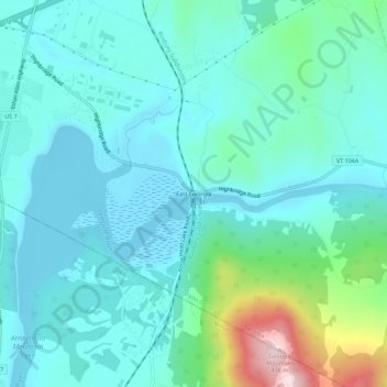 Topografische Karte East Georgia, Höhe, Relief