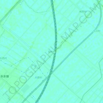 Topografische Karte 双桥村, Höhe, Relief