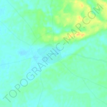 Topografische Karte Kelansar, Höhe, Relief