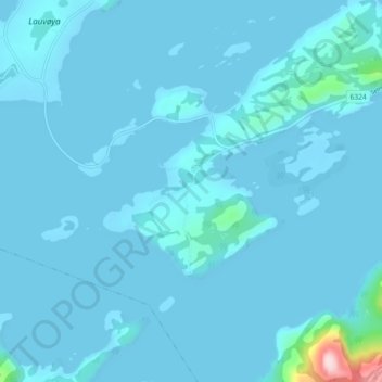 Topografische Karte Selnes, Höhe, Relief