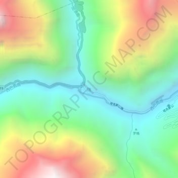 Topografische Karte 陇, Höhe, Relief