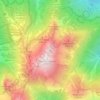 Topografische Karte Saile (Nockspitze) Vorgipfel, Höhe, Relief