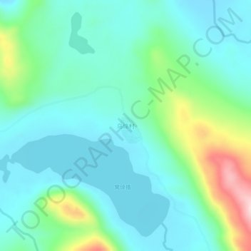 Topografische Karte 乌琼村, Höhe, Relief