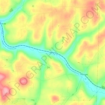 Topografische Karte Meharg, Höhe, Relief