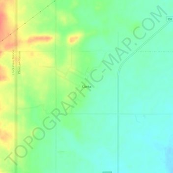 Topografische Karte Clarita, Höhe, Relief