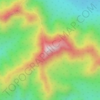 Topografische Karte Gunung Papulut, Höhe, Relief