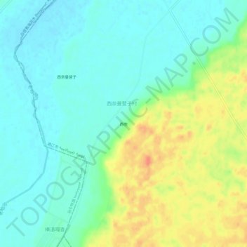 Topografische Karte 西奈, Höhe, Relief
