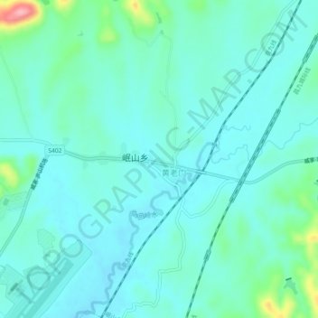 Topografische Karte 春华村, Höhe, Relief