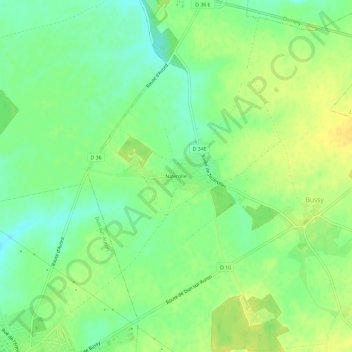 Topografische Karte Nizerolle, Höhe, Relief