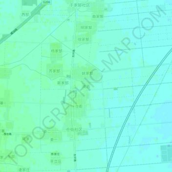 Topografische Karte 南苏, Höhe, Relief