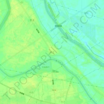 Topografische Karte 杨工, Höhe, Relief