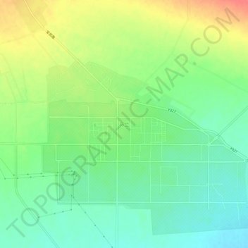 Topografische Karte 马兰, Höhe, Relief