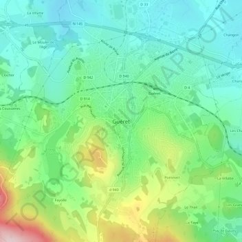 Topografische Karte Montréal-la-Cluse, Höhe, Relief