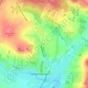 Topografische Karte Stachelberg, Höhe, Relief