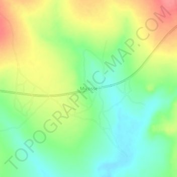 Topografische Karte Micosse, Höhe, Relief