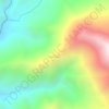 Topografische Karte Loma Tiatino, Höhe, Relief