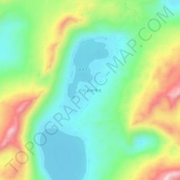 Topografische Karte 巴丹吉林嘎查, Höhe, Relief