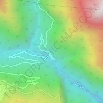 Topografische Karte Hirong, Höhe, Relief