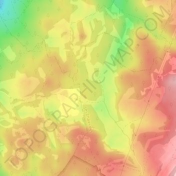 Topografische Karte La Gruyère, Höhe, Relief