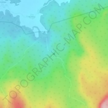 Topografische Karte Barabukra Falls, Höhe, Relief