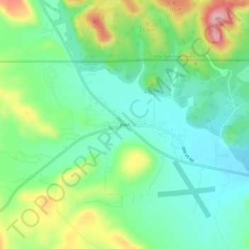 Topografische Karte Datil, Höhe, Relief