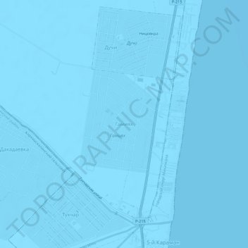 Topografische Karte Гамиях, Höhe, Relief