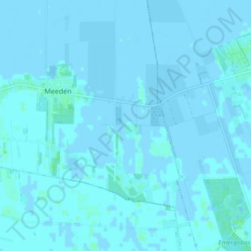 Topografische Karte Bovenstreek, Höhe, Relief