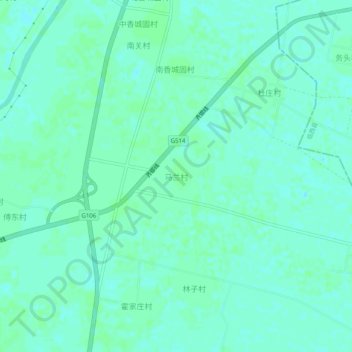 Topografische Karte 马兰村, Höhe, Relief