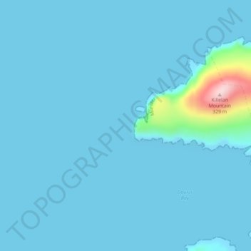 Topografische Karte Doulus Head, Höhe, Relief
