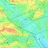 Topografische Karte Kangkar Tebrau, Höhe, Relief