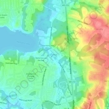 Topografische Karte Silesia, Höhe, Relief