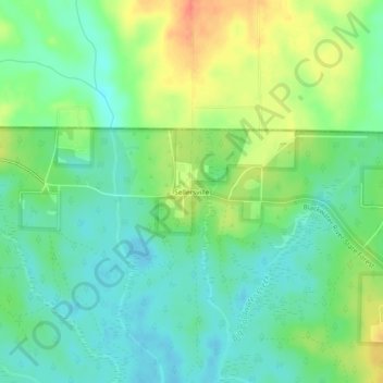 Topografische Karte Sellersville, Höhe, Relief