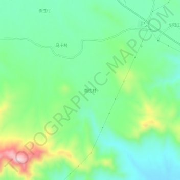 Topografische Karte 魏庄村, Höhe, Relief