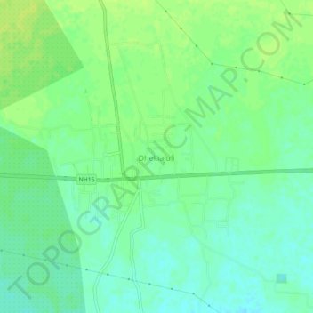 Topografische Karte Dhekiajuli, Höhe, Relief