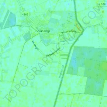 Topografische Karte Pallert, Höhe, Relief