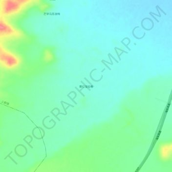 Topografische Karte 那仁宝拉格, Höhe, Relief