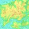 Topografische Karte Les Grillots, Höhe, Relief