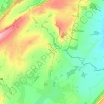 Topografische Karte Plaish, Höhe, Relief