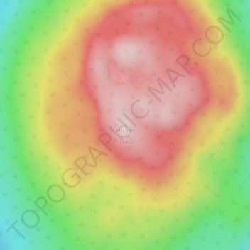 Topografische Karte McLeod Hill, Höhe, Relief