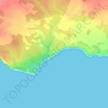 Topografische Karte Cala Pi, Höhe, Relief
