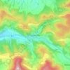 Topografische Karte Datterode, Höhe, Relief