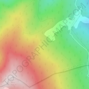 Topografische Karte El Poyazo, Höhe, Relief