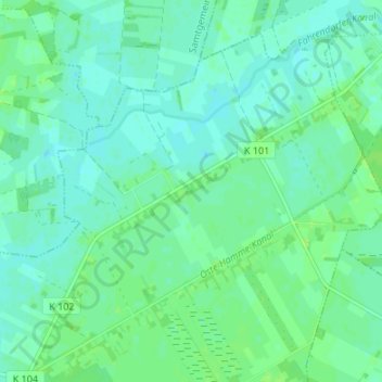 Topografische Karte Fahrendorf, Höhe, Relief