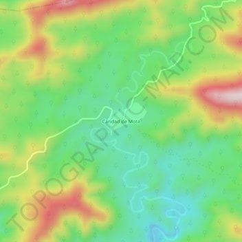 Topografische Karte Caridad de Mota, Höhe, Relief