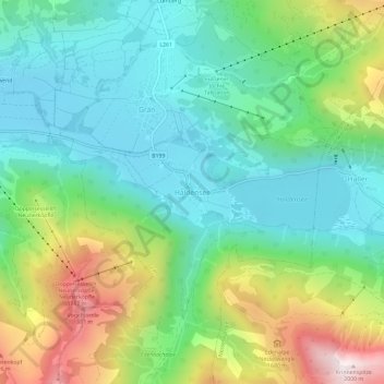 Topografische Karte Haldensee, Höhe, Relief