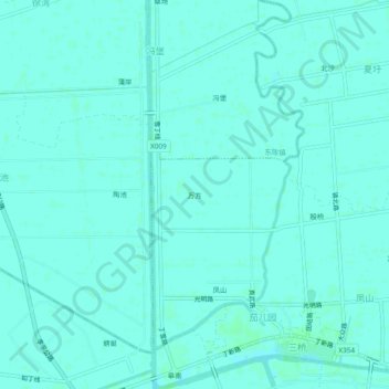 Topografische Karte 万方, Höhe, Relief