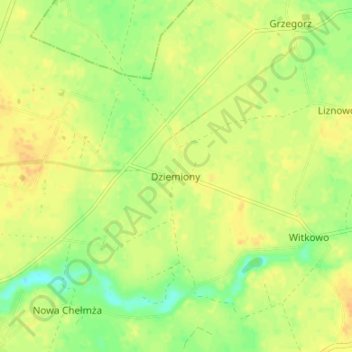 Topografische Karte Dreilinden, Höhe, Relief