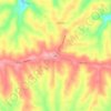 Topografische Karte Elon, Höhe, Relief