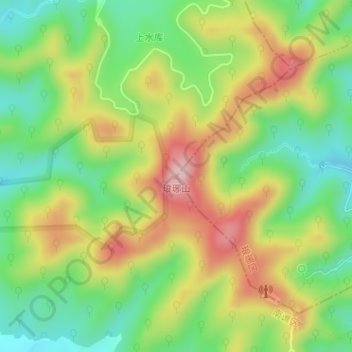 Topografische Karte 琅琊山, Höhe, Relief