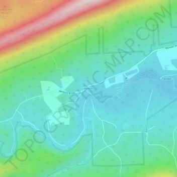 Topografische Karte Weikert, Höhe, Relief